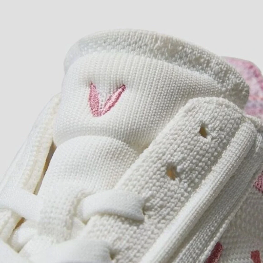 VIVAIA Floral Canvas Sneakers White Pink Casual Comfort Women's size‎ EU/40 US/9